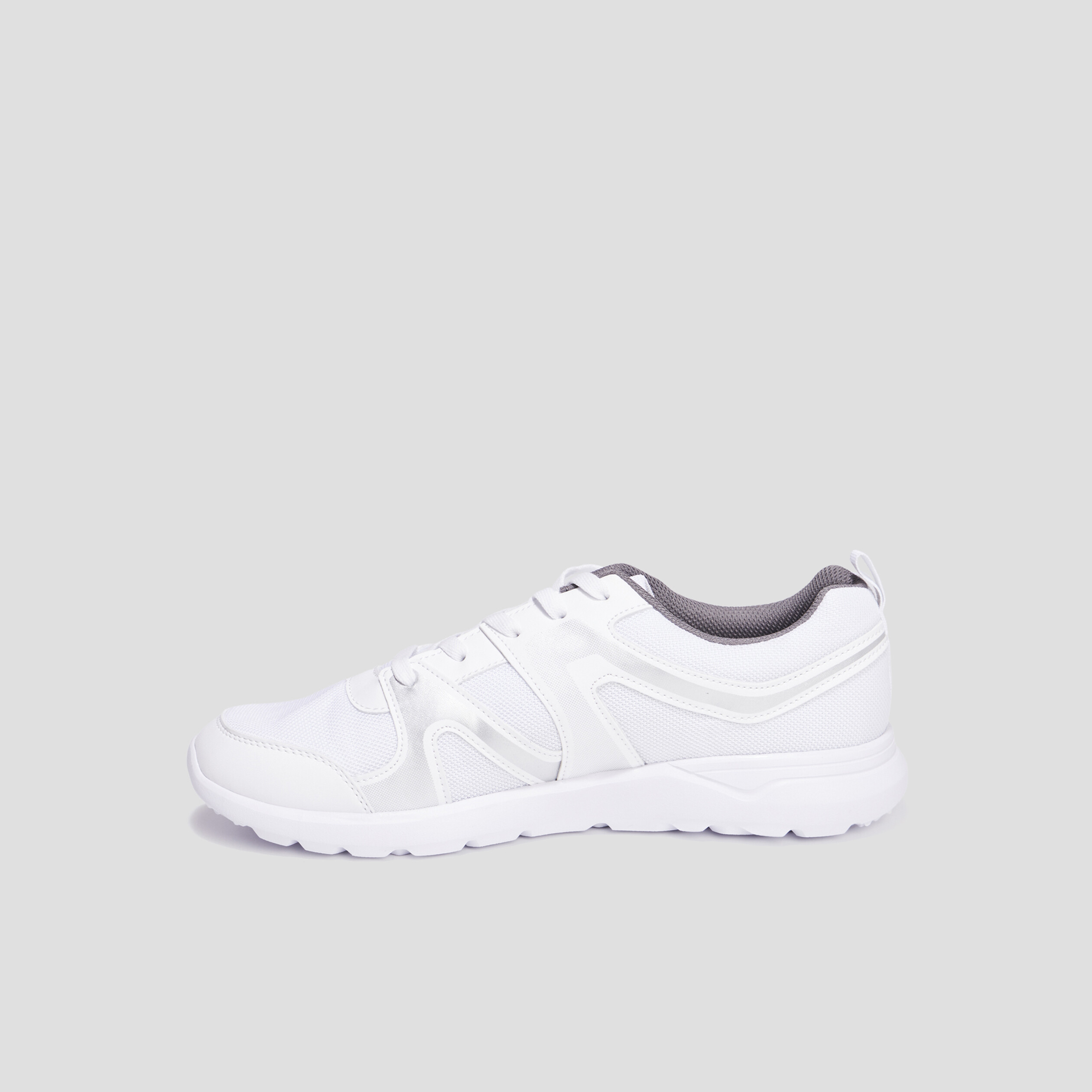 Baskets running à lacets Rexited blanc homme | La Halle
