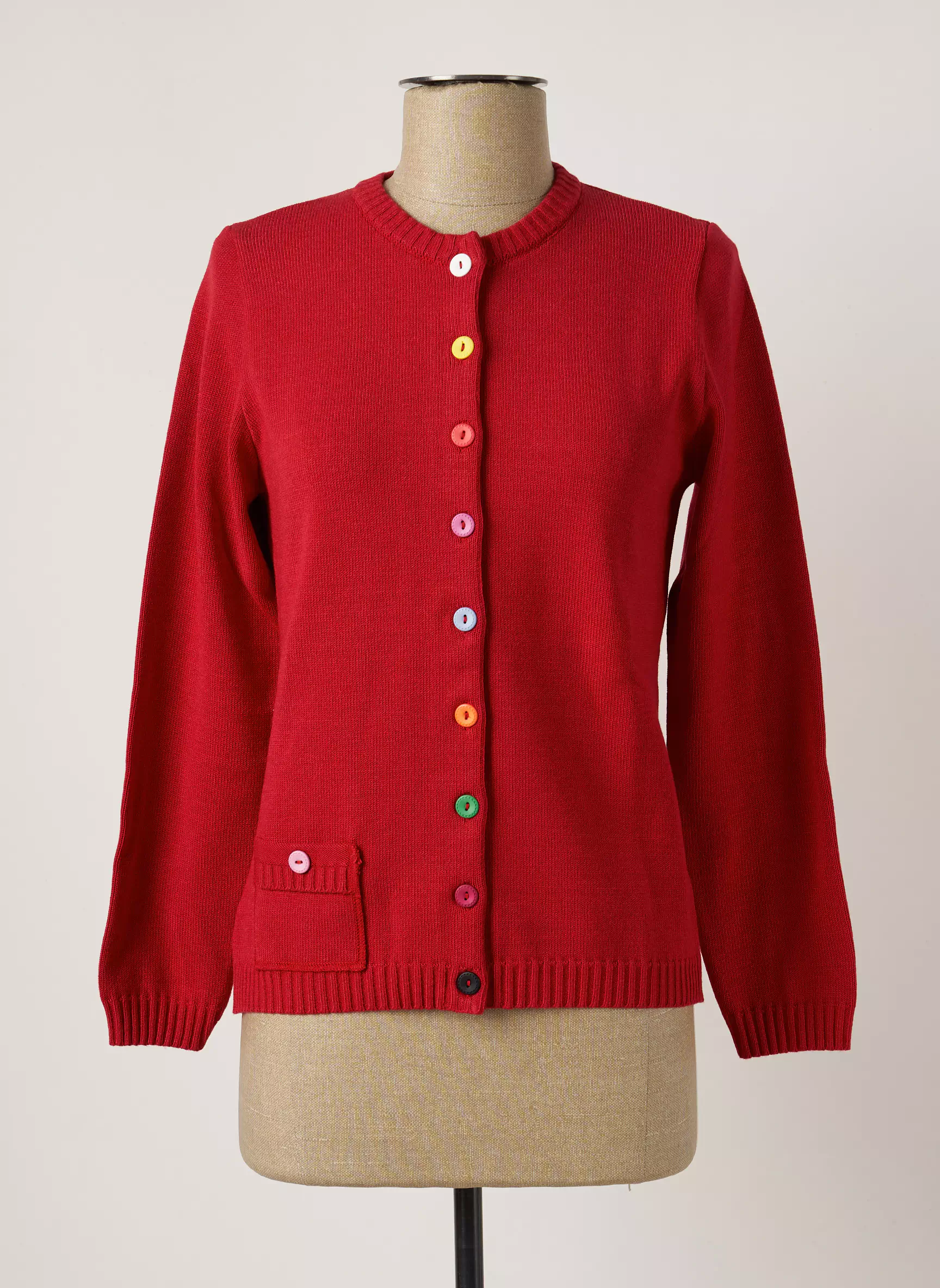 I Odena Cardigans Femme couleur rouge