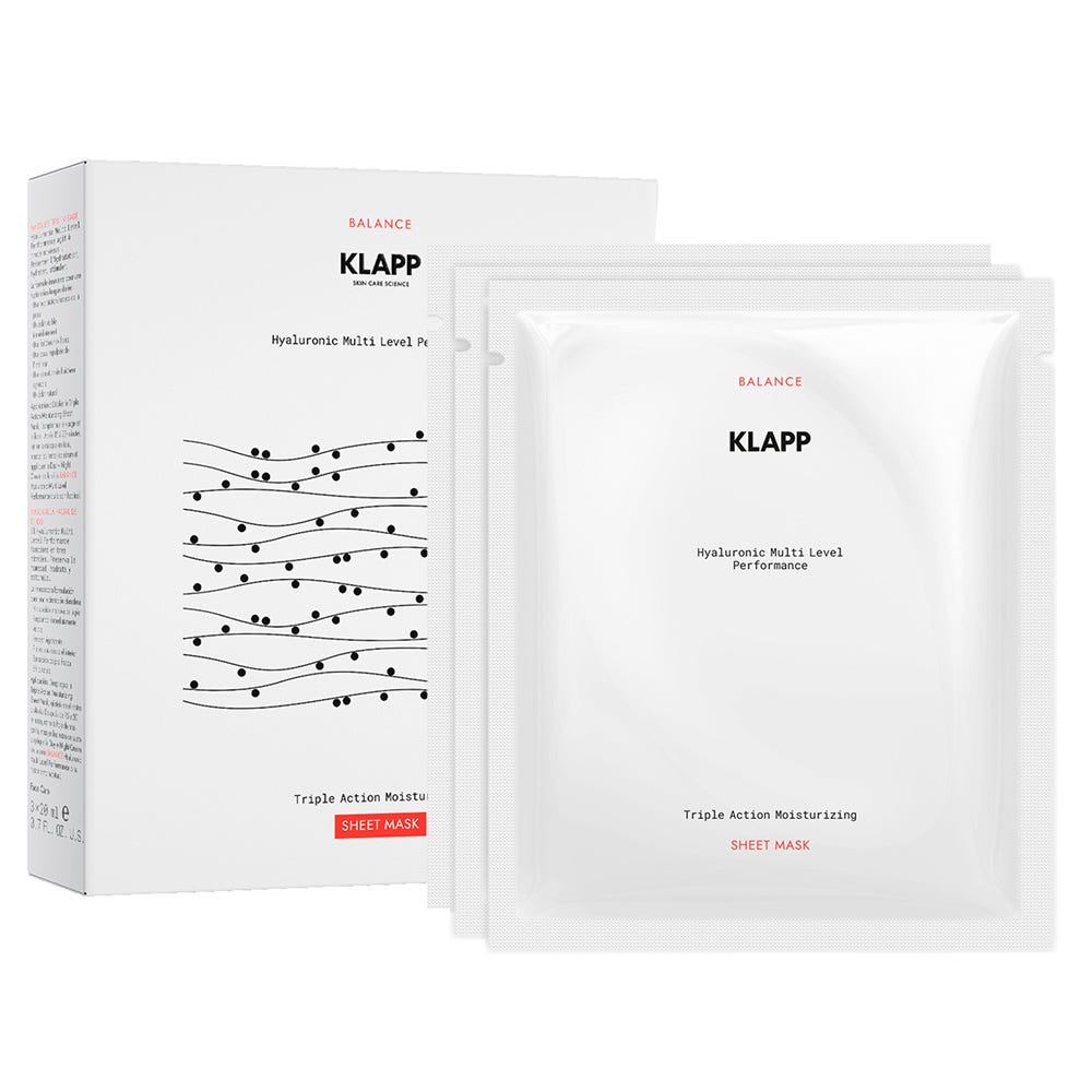 Klapp Balance Triple Action Moisturizing Sheet Mask 3er