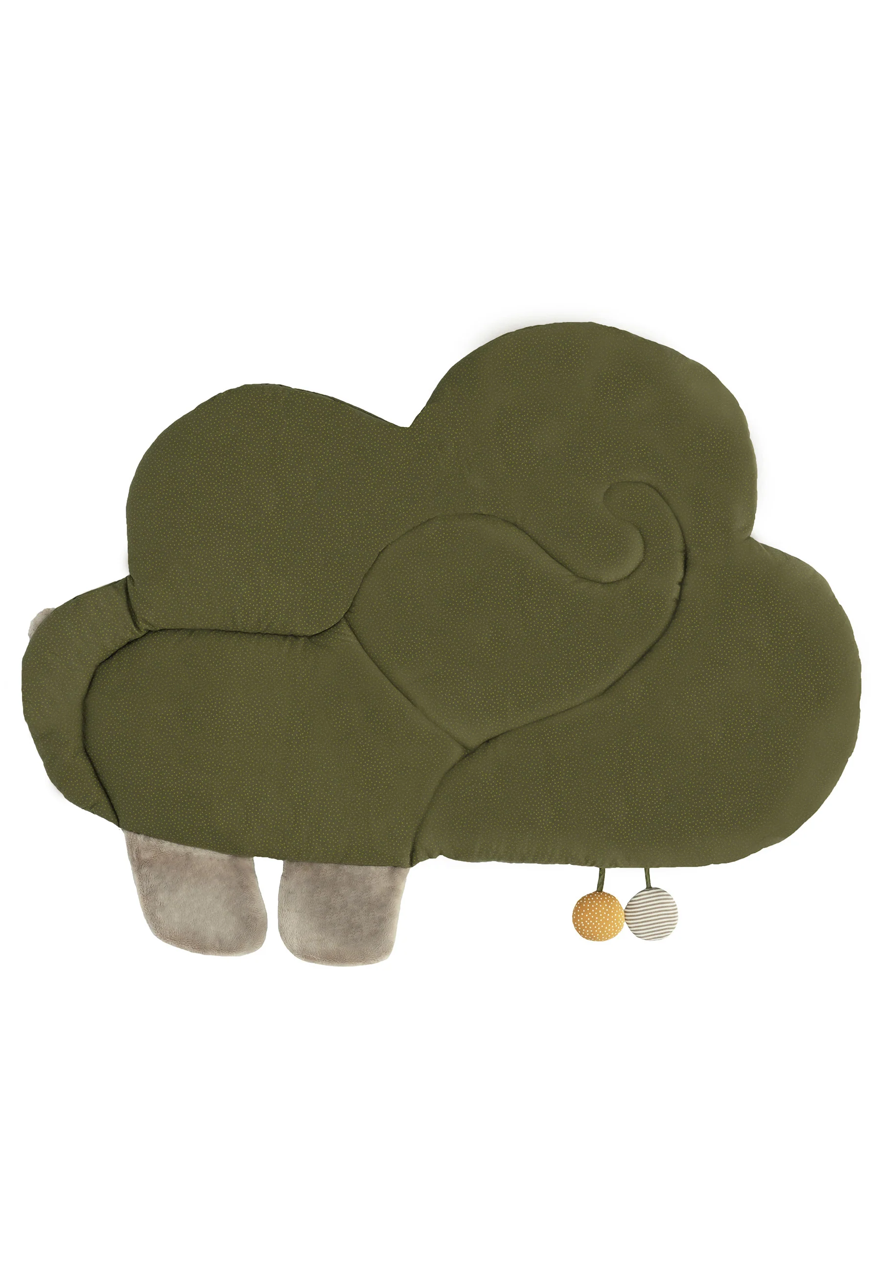 Krabbeldecke Motiv Wolke mit Elefant Eddy, Grau
