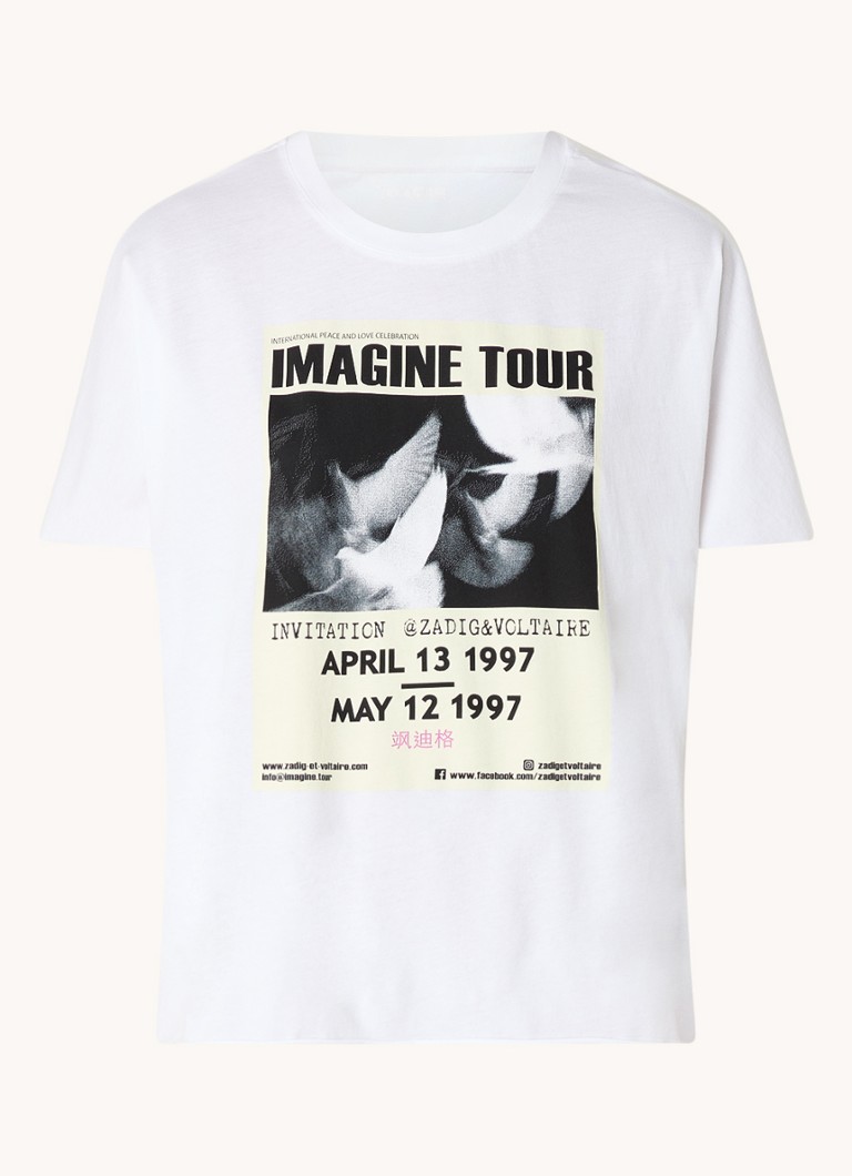 Zadig&Voltaire Tommer T-shirt with front and back print