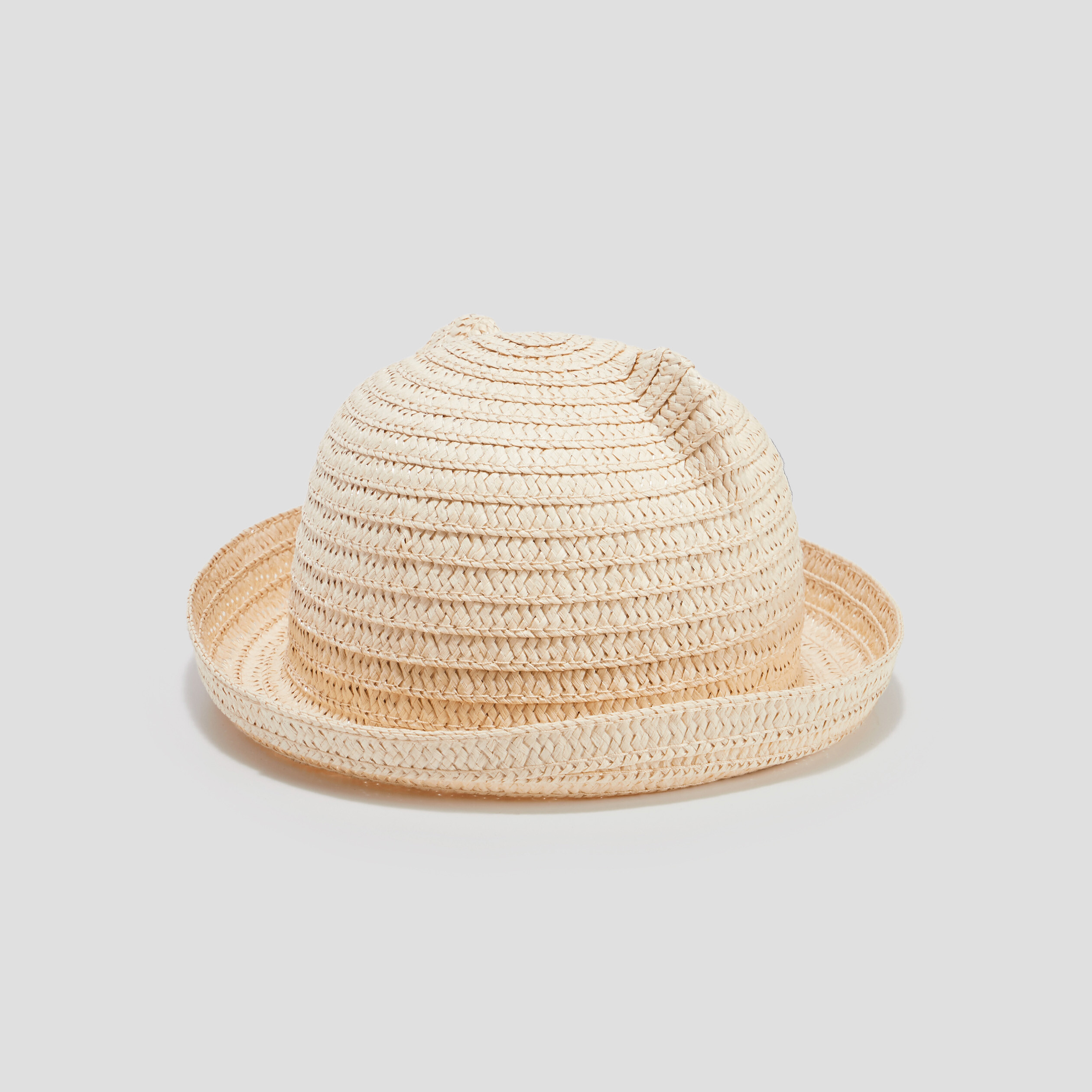 Chapeau tressé fantaisie beige bébé fille | La Halle