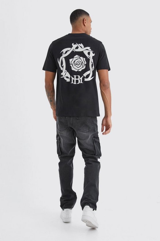 Tall Oversize T-Shirt mit Bm-Print