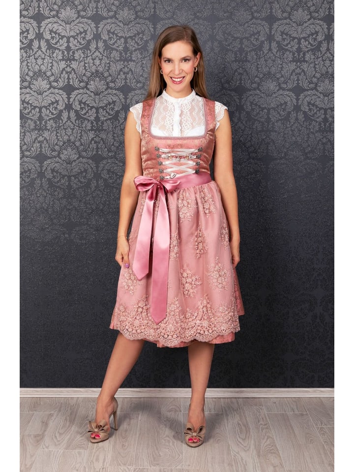 Edelnice Midi Dirndl Sophia in rose günstig kaufen