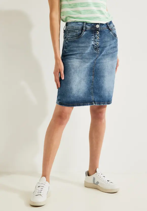 CECIL Blauer Jeansrock