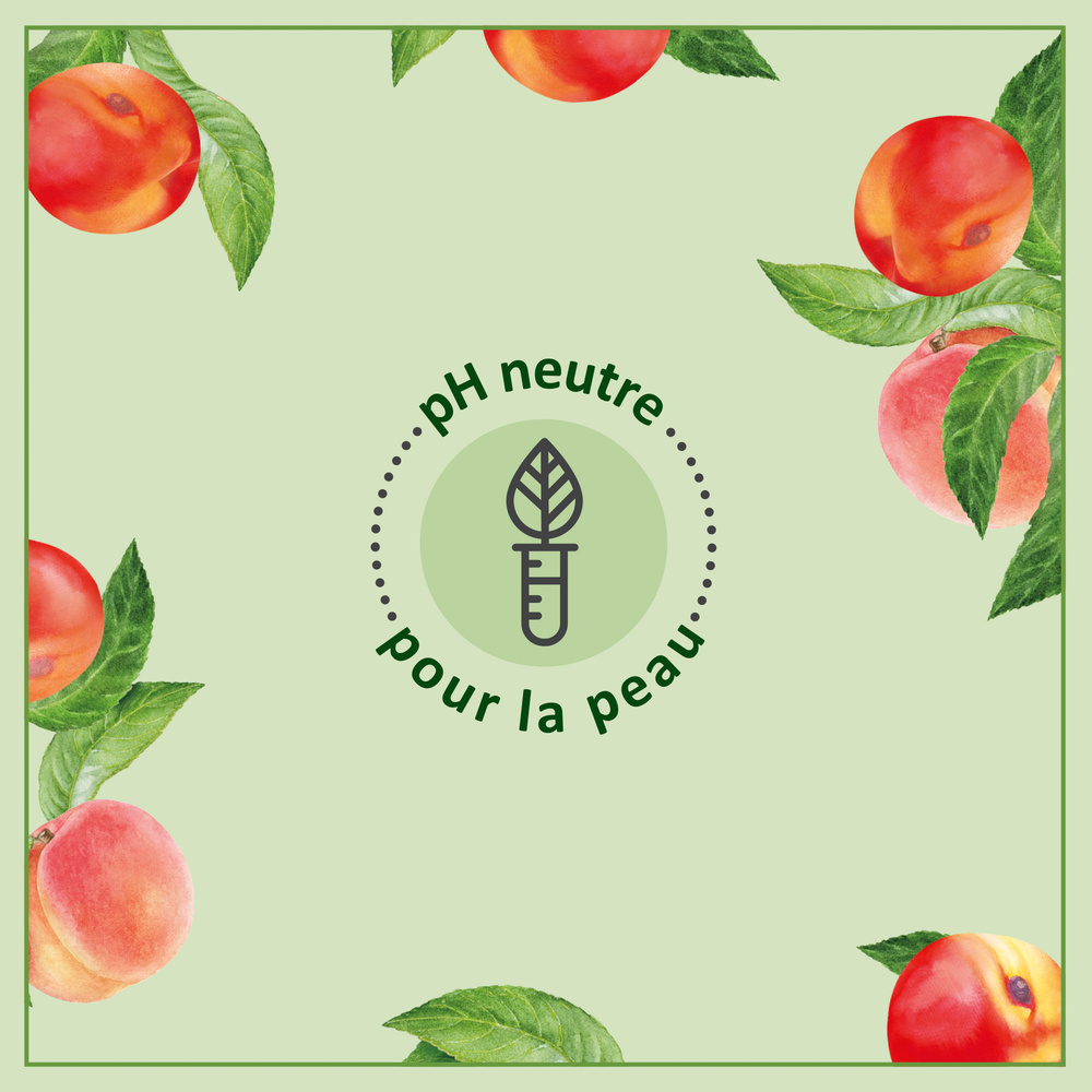 le petit marseillais Gel Douche Bio Rafraichissant, au pH neutre, Pêche Nectarine, 250ml Gel douche