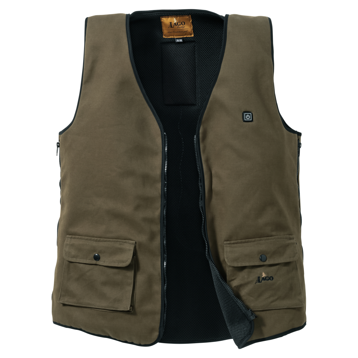 il Lago Red Level Herren beheizte Weste Feuerland