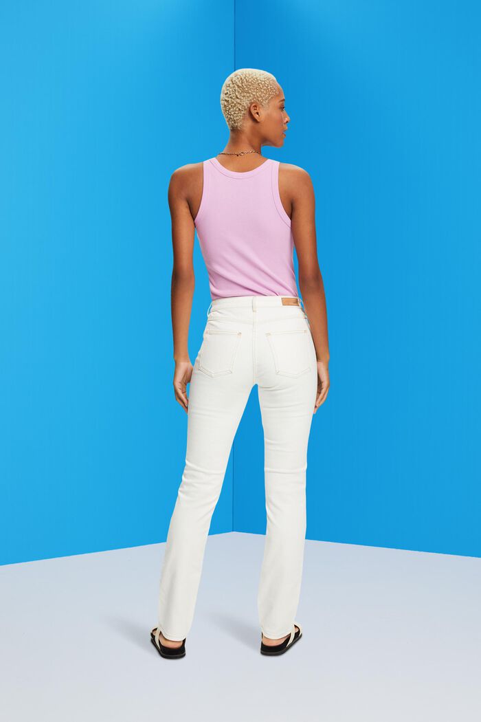 High-Rise-Jeans mit geradem Bein