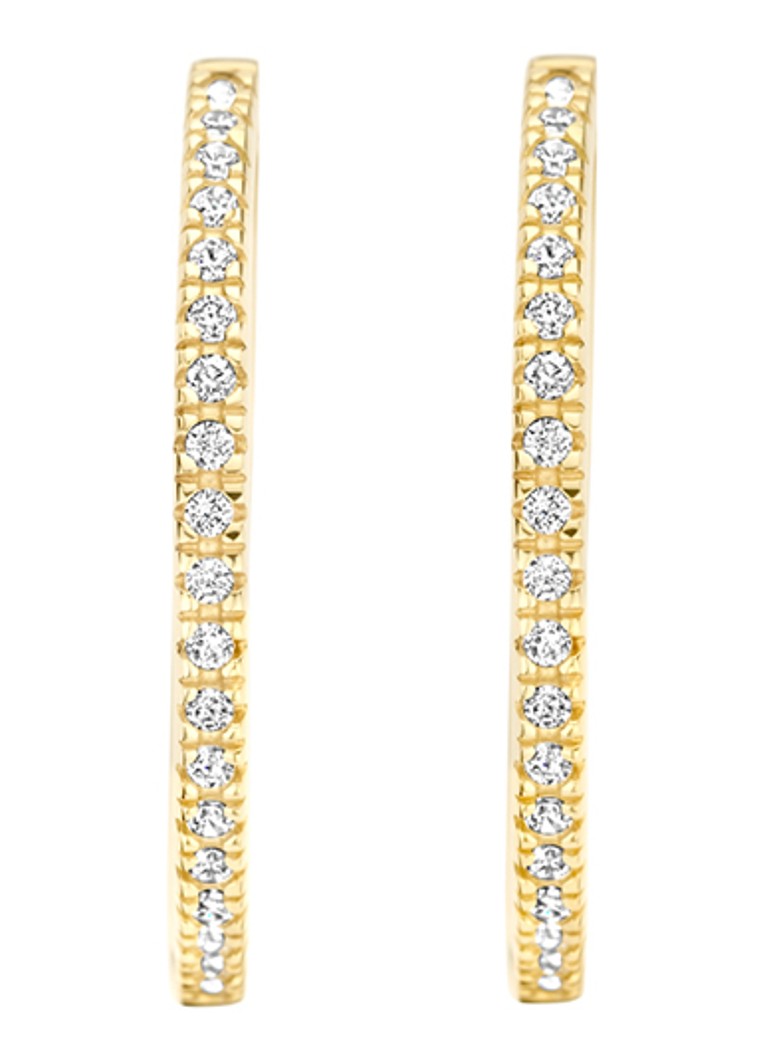 Orecchini Blush in oro giallo 14 carati con zirconi cubici 7306YZI