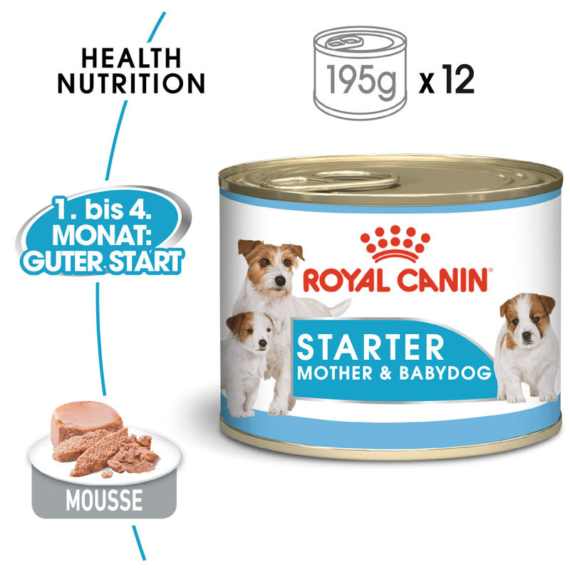 ROYAL CANIN Hundenassfutter ROYAL CANIN Starter Mousse 12x195g