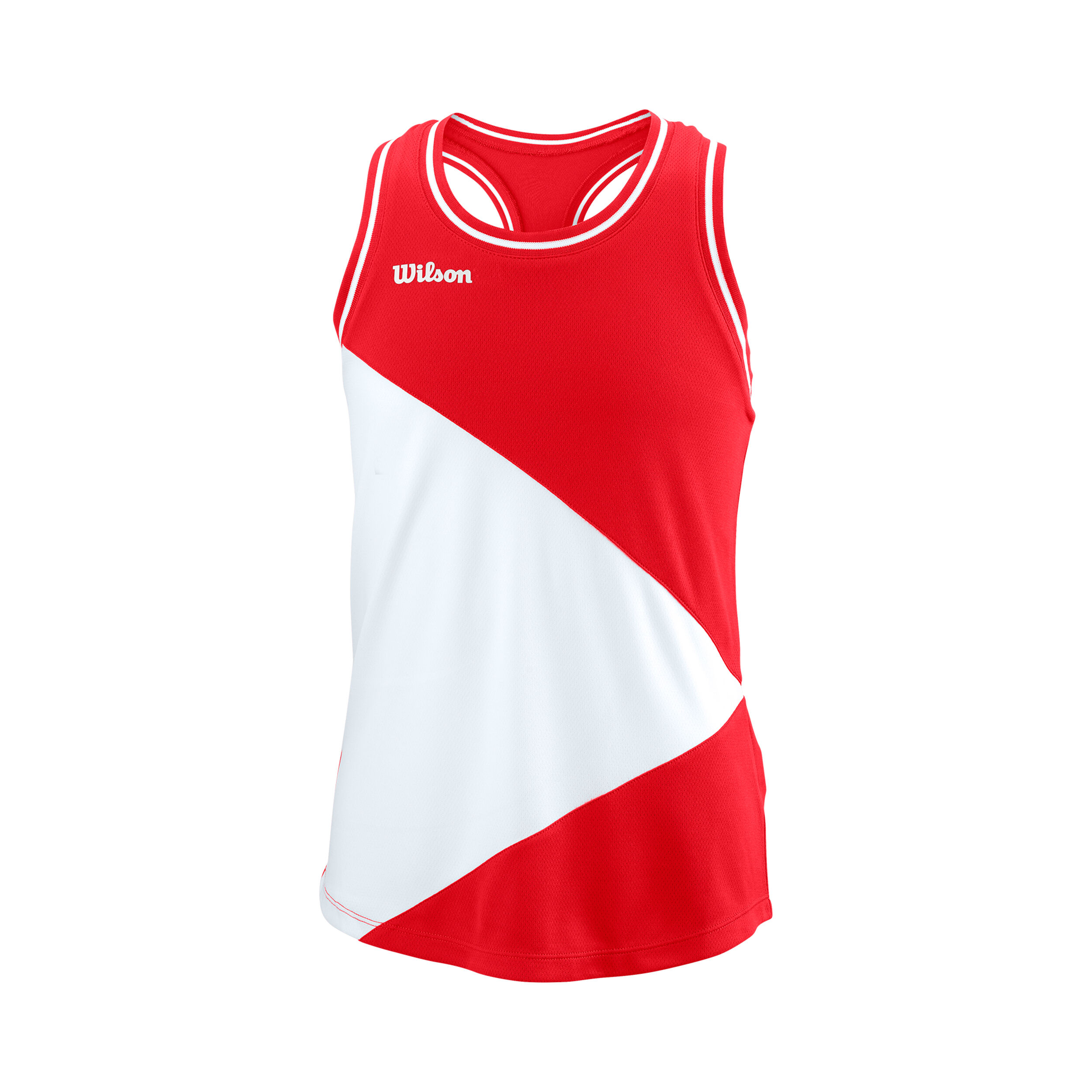 Team Tank-Top Mädchen - Rot, Weiß