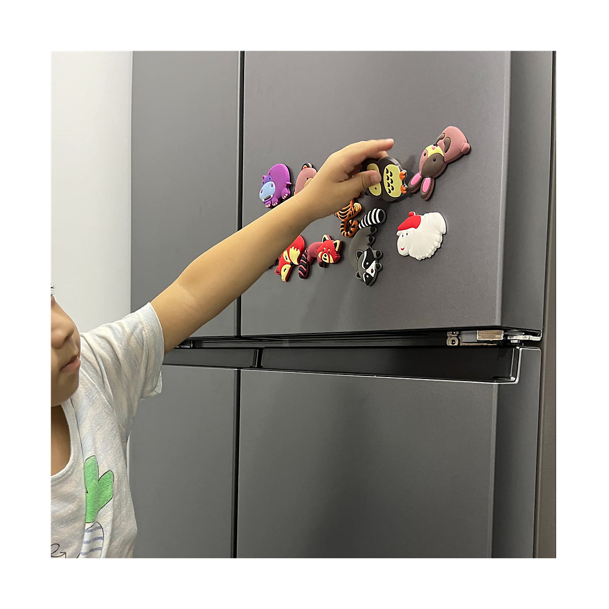 frler Kühlschrankmagnete Tier Bunt Set,10 Stück Mitgebsel für Kinder