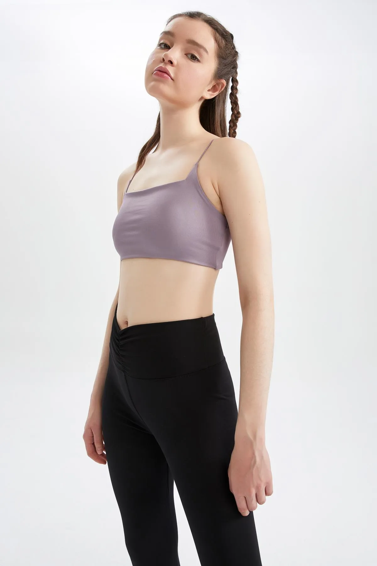 DeFacto  Crop Top mit Rundhalsausschnitt und Seilträgern - X8045az22sm