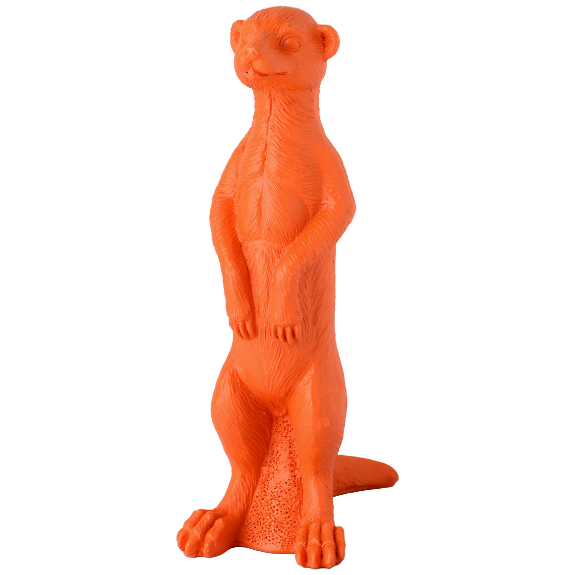 Kleine Dekofigur Erdmännchen in Orange