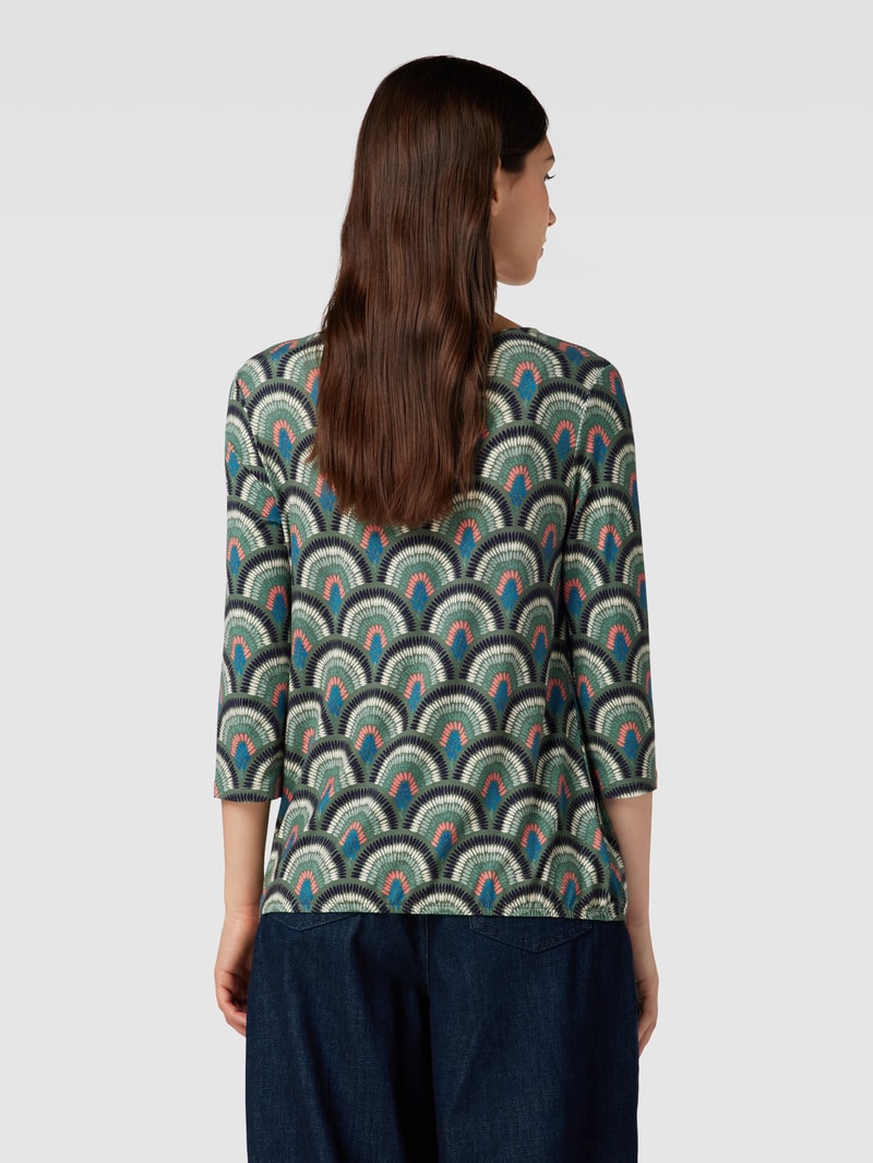 T-Shirt mit 3/4-Arm in khaki