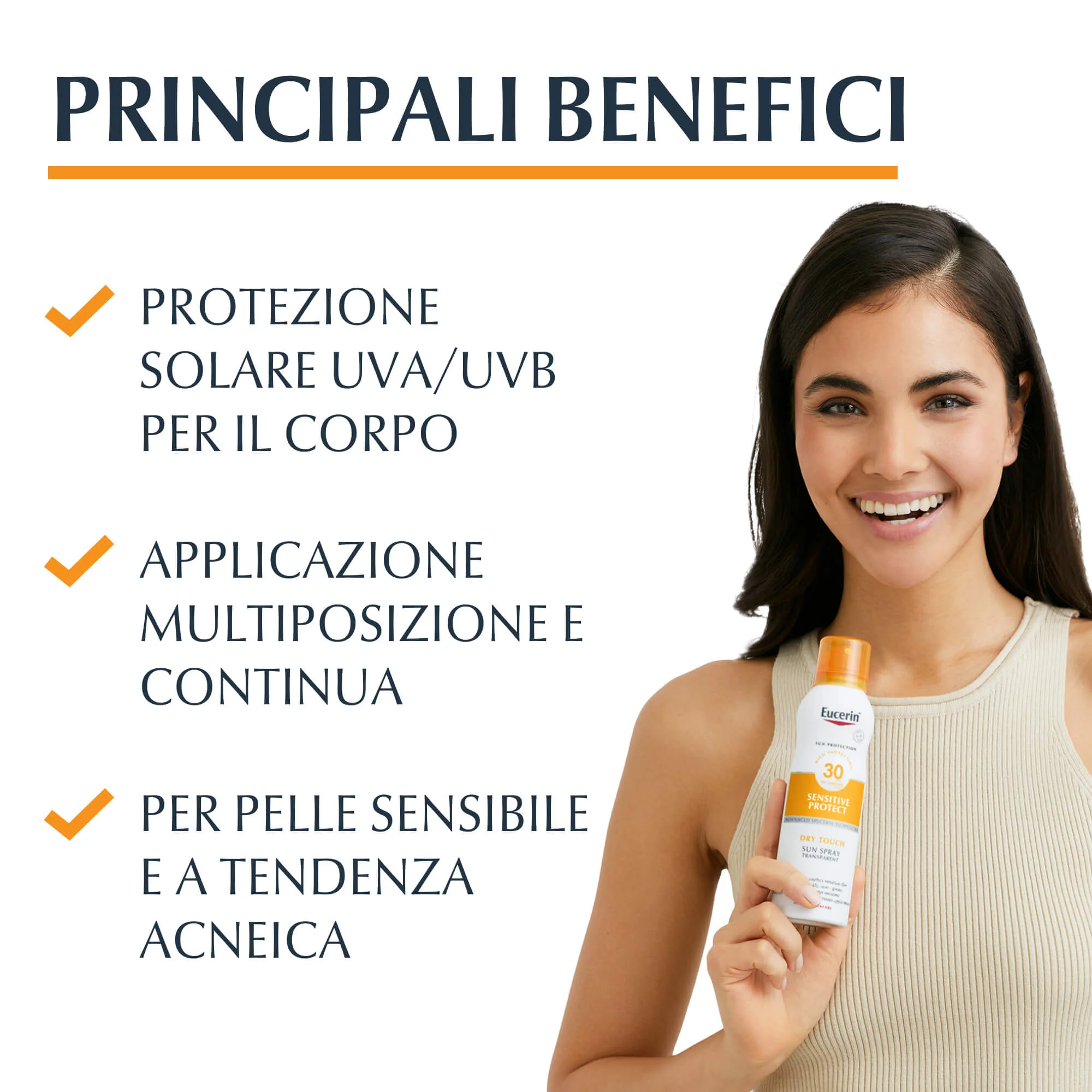 Sprej za sunčanje s uljnom kontrolom, prozirni, suhi dodir, SPF30 - Sprej za tijelo s visokom zaštitom od sunca.
