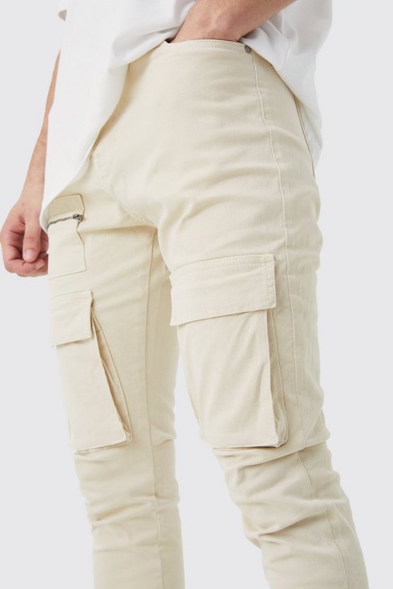 Tall Skinny Cargo-Hose mit Reißverschluss