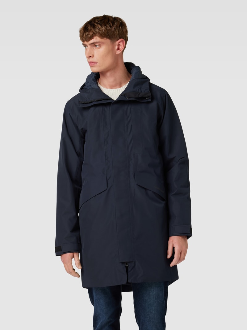 Parka mit Kapuze Modell 'KENNY' in marineblau