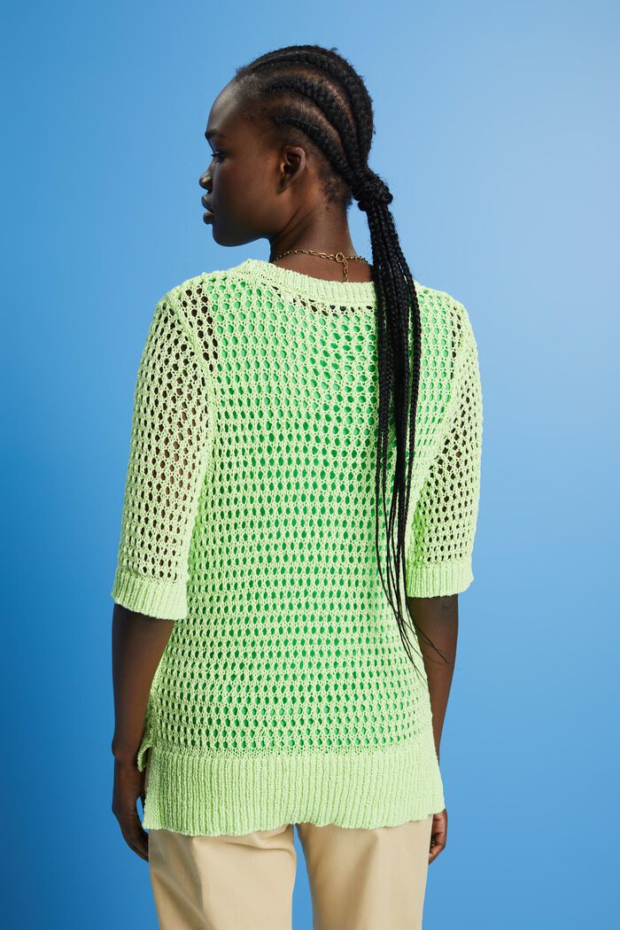 Offenmaschiger Strickpullover