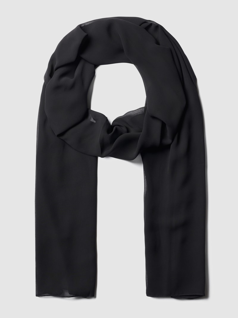 Stola aus Chiffon in schwarz