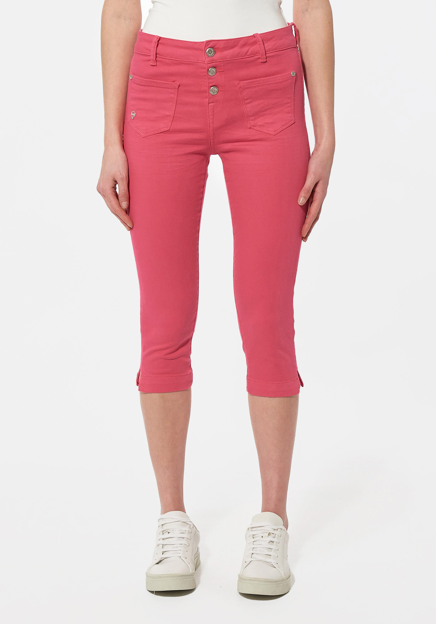 LOLI   Corsaire/Pantacourt slim fushia Femme