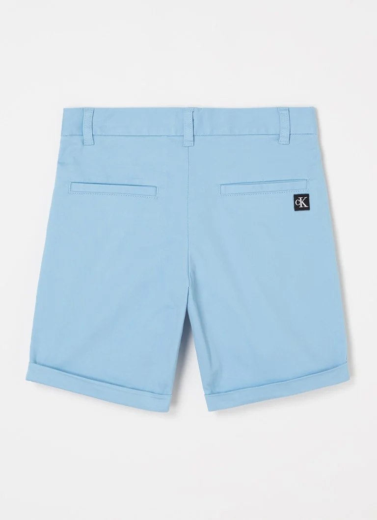 Pantaloni scurți chino cu croială dreaptă și buzunare laterale Calvin Klein Ceremony