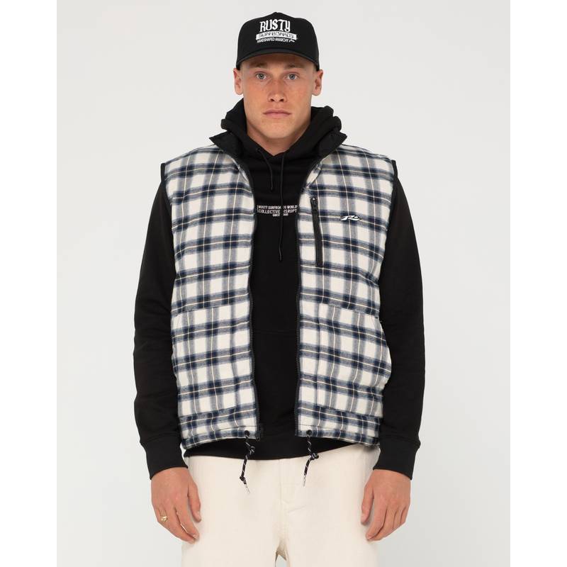 RUSTY ONE HIT REVERSIBLE VEST Steppweste Herren