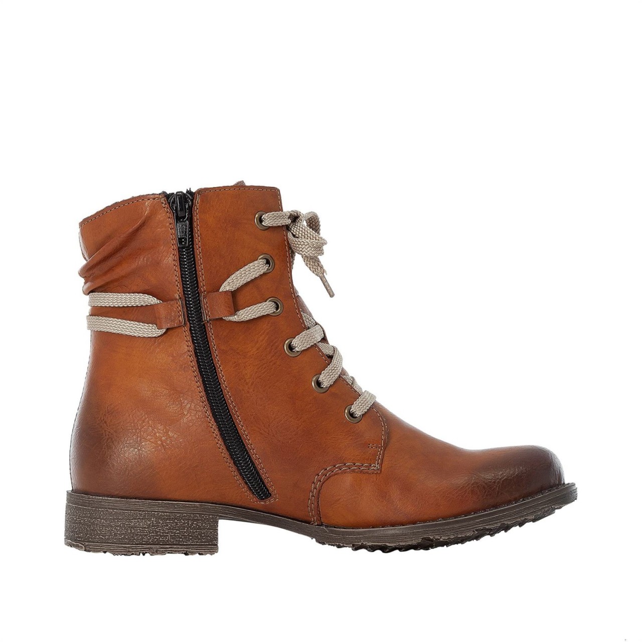 RIEKER Schnür-Stiefeletten braun