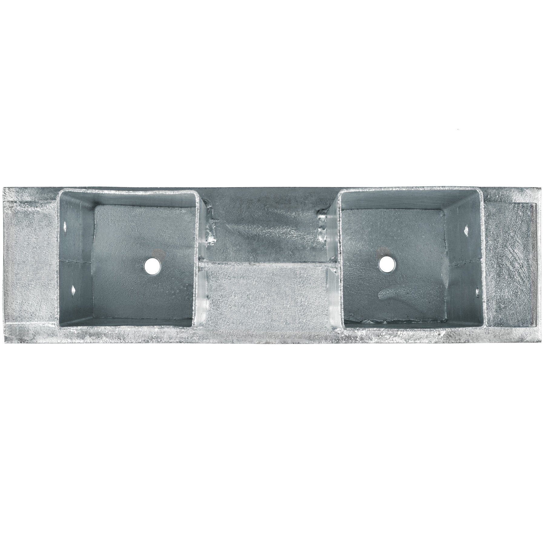 tectake Kaminholzregal Holzstapelhilfe feuerverzinkt 2-tlg., BxTxH:10,00x34,00x15,00 cm