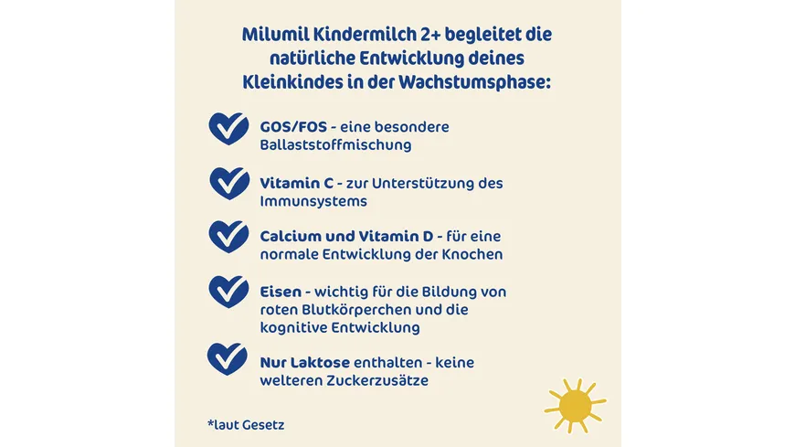 Milupa Milumil Kindermilch 1+ ab 1 Jahr 550 g