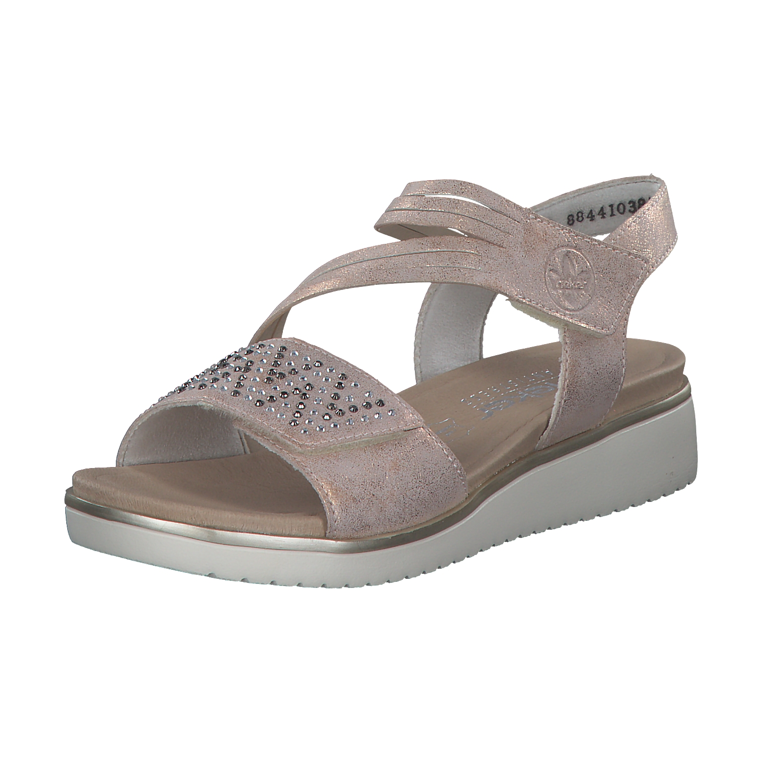 Rieker V3764, Keilsandaletten, Damen, rosegold