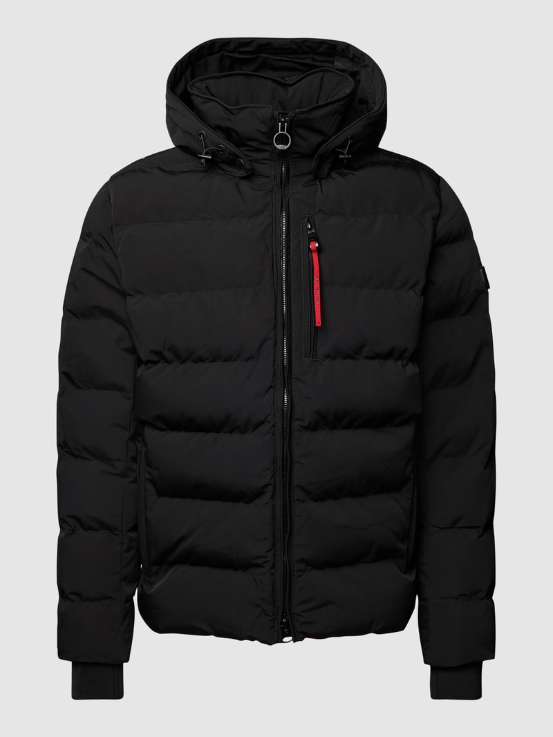 Funktionsjacke mit Kapuze Modell 'BLACKBIRD' in schwarz