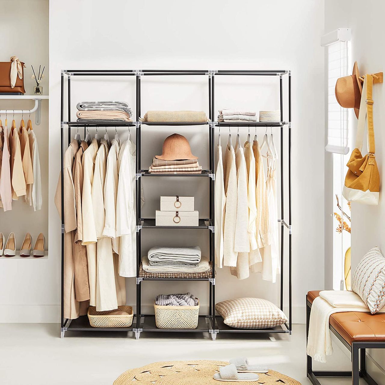 Songmics Kleiderschrank, 150 x 45 x 175 cm