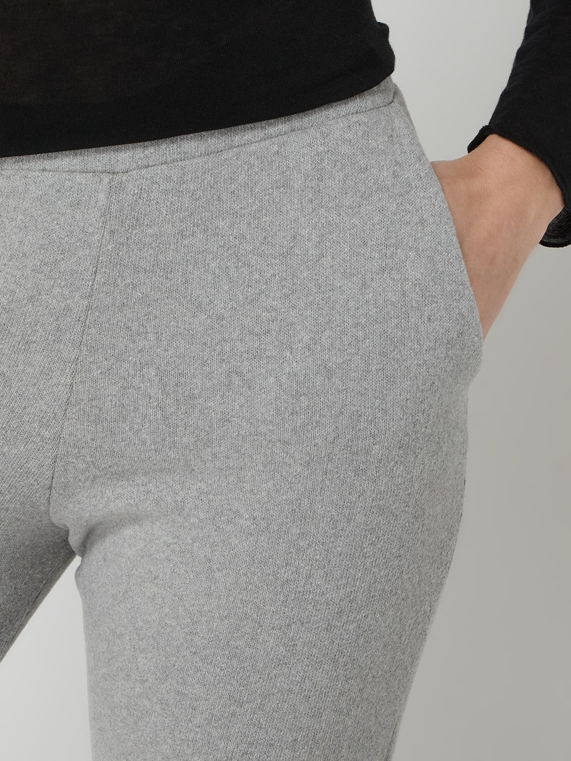 Sweathose mit Viskose-Anteil in silber