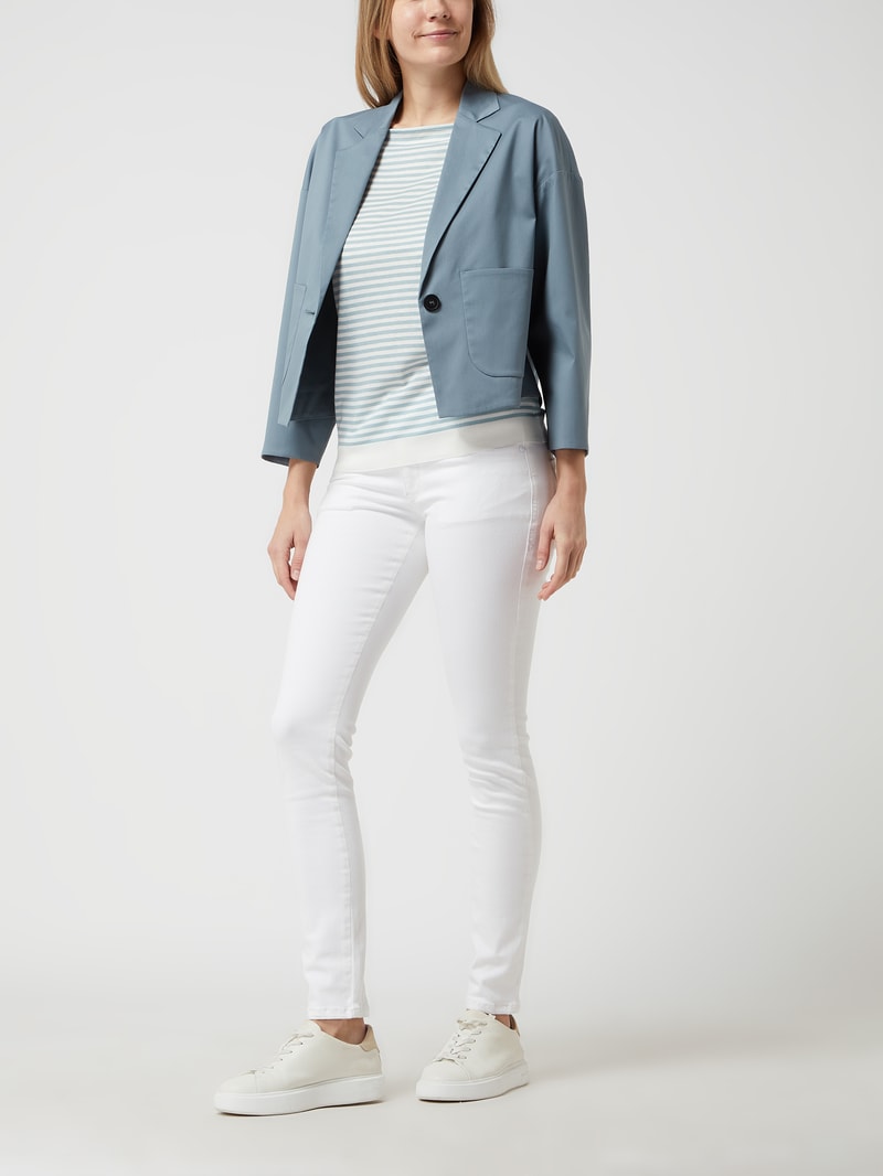 Blazer mit 1-Knopf-Verschluss in ozean blau