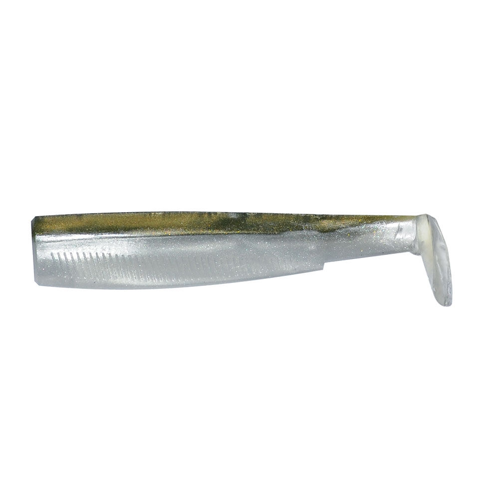 Fiiish mjukt bete, svart minnowkropp, 90 x 9 cm (x3)