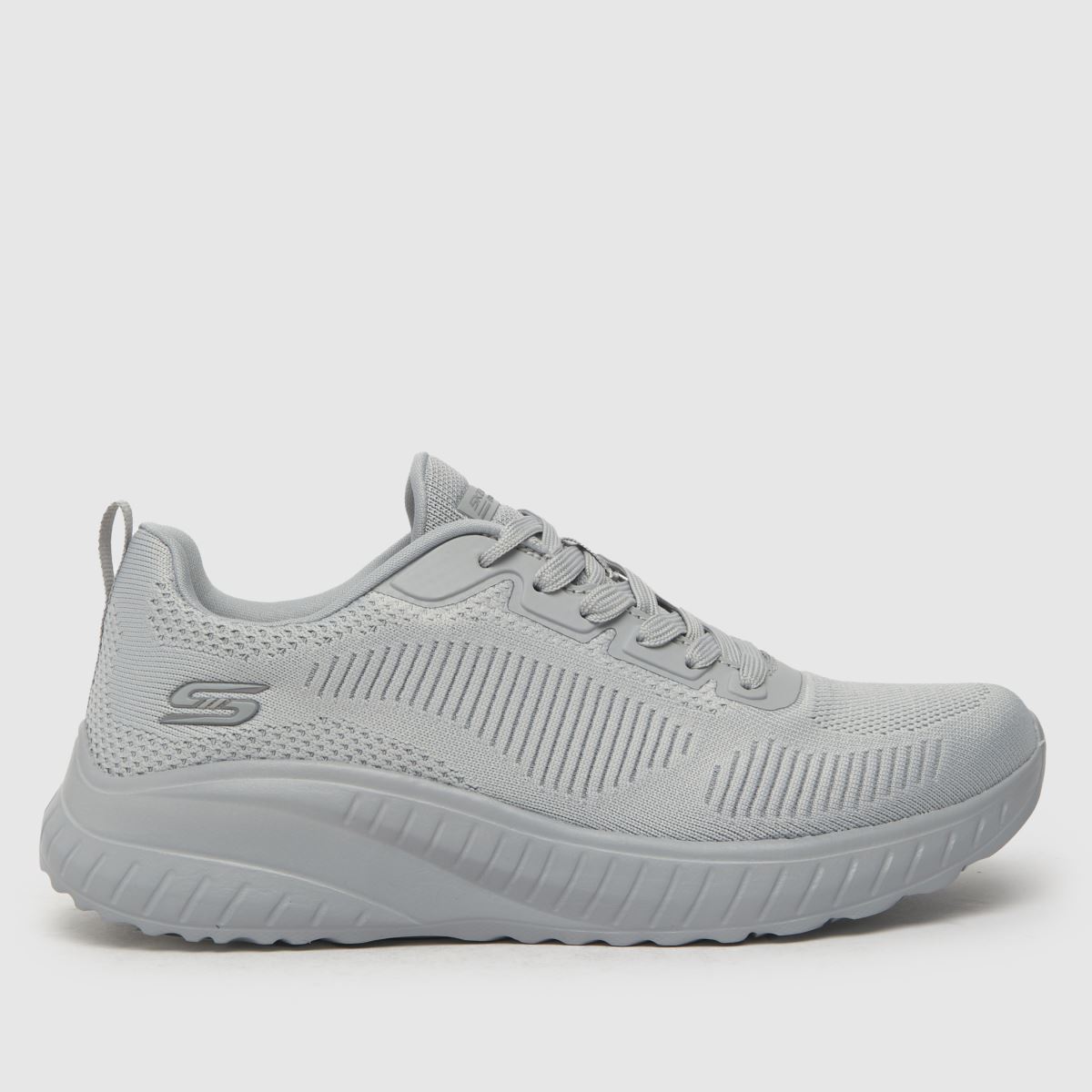 SKECHERS – Bobs Sport Squad Chaos – Ljusgrå träningsskor