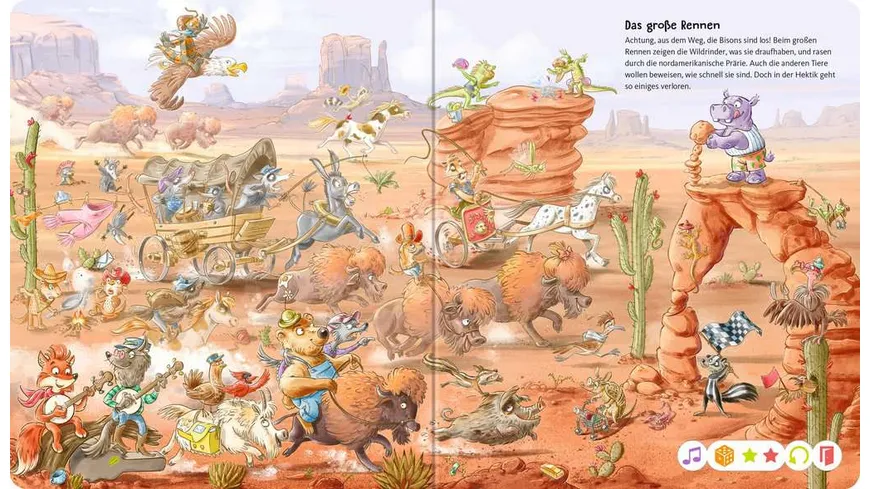 Ravensburger tiptoi - Die große Wimmelreise der Tiere, Ein tierisch verrückter Suchspaß