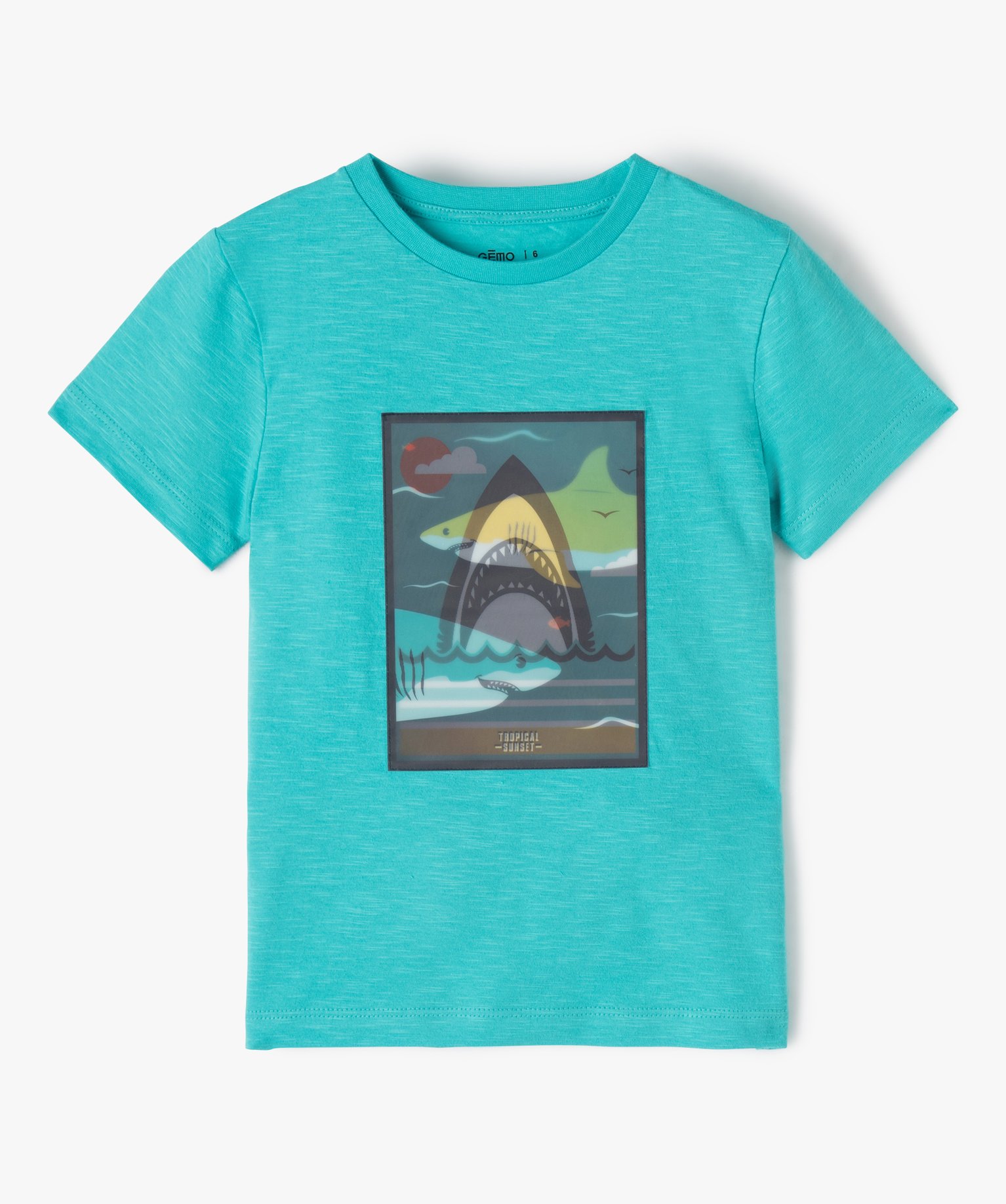 Tee-shirt Garçon à manches courtes avec motif animé vert | GEMO