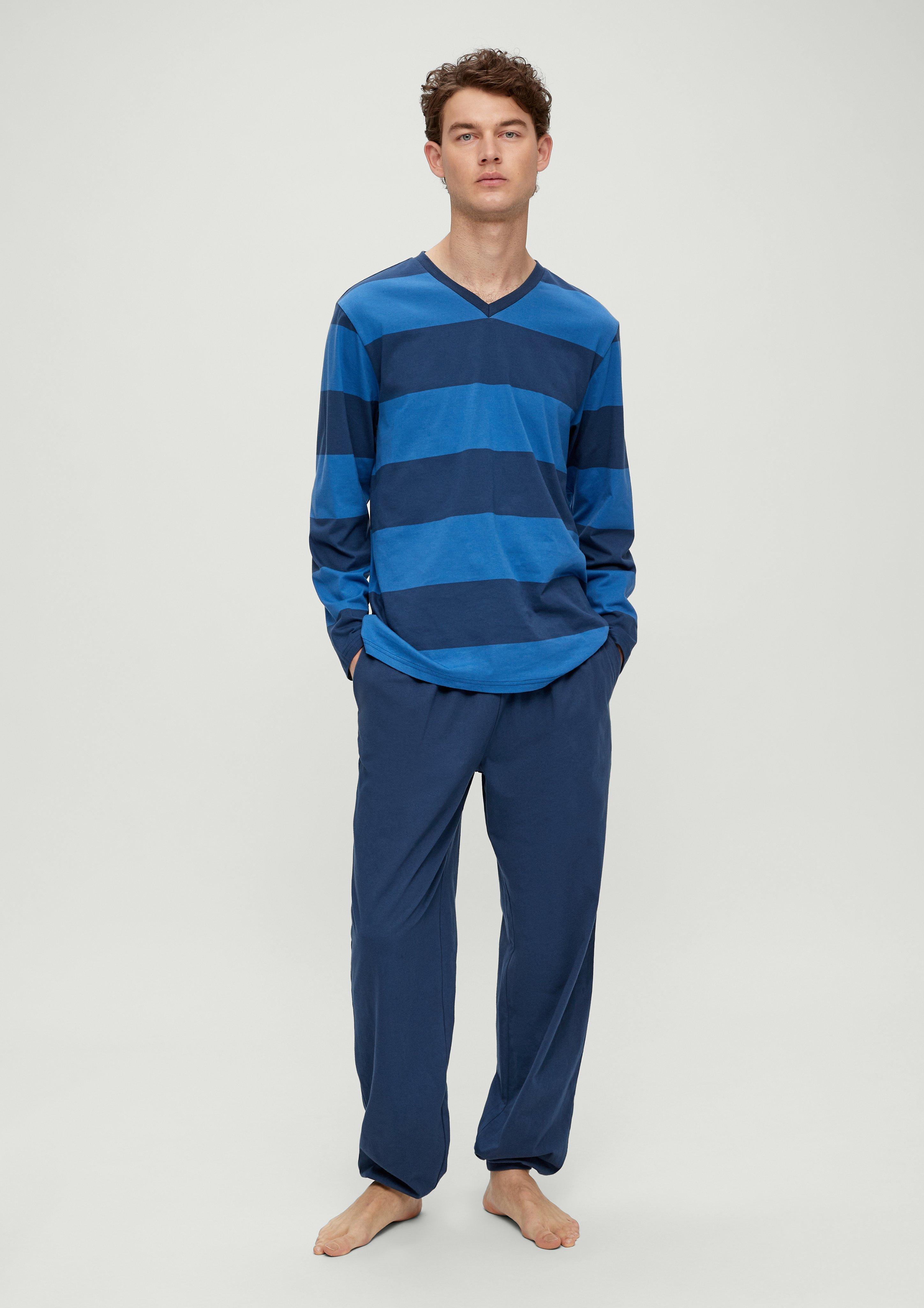 Langer Pyjama aus Baumwolle  6008396-55G1