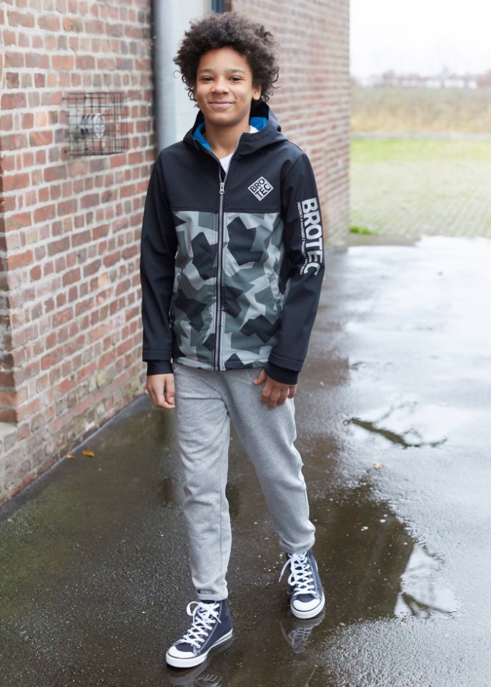 Jungen Jogginghose 'Bro' aus Bio-Baumwolle (2er Pack)