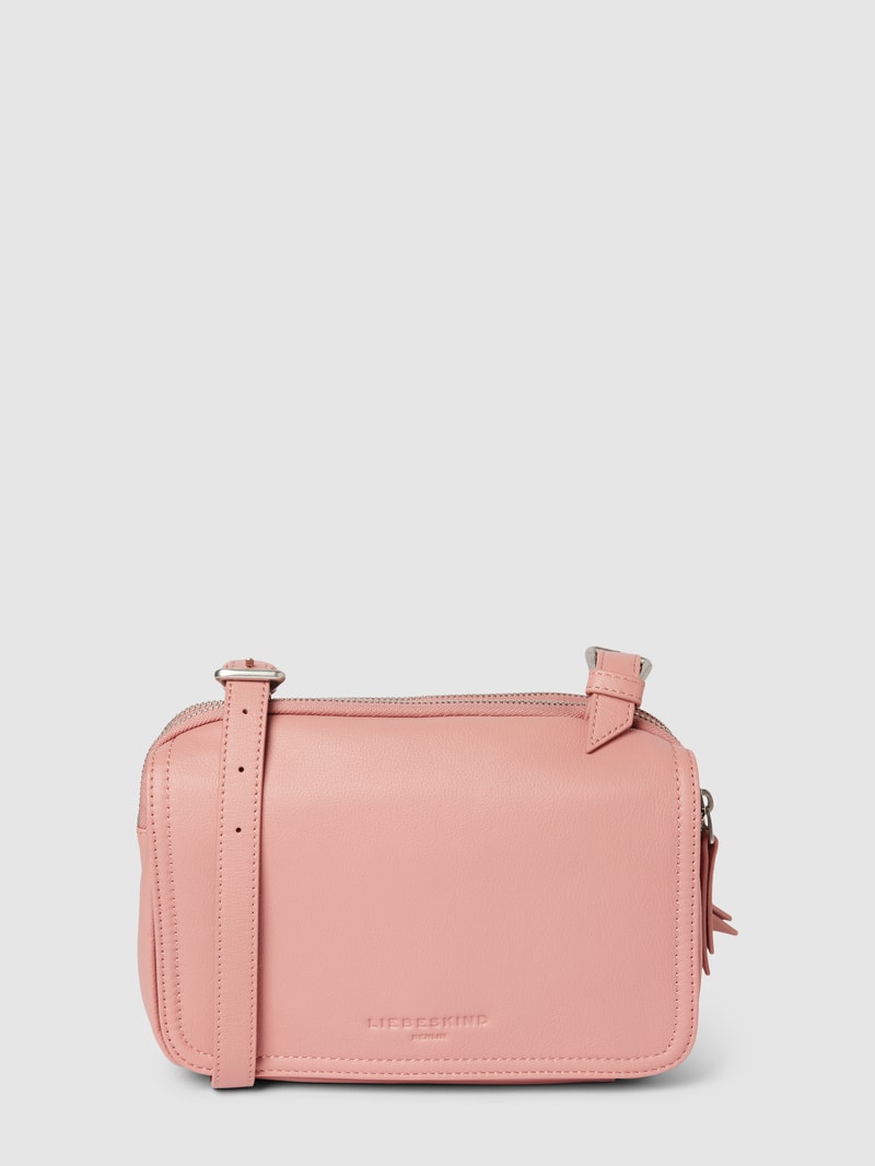 Crossbody Bag mit Label-Detail in rosé
