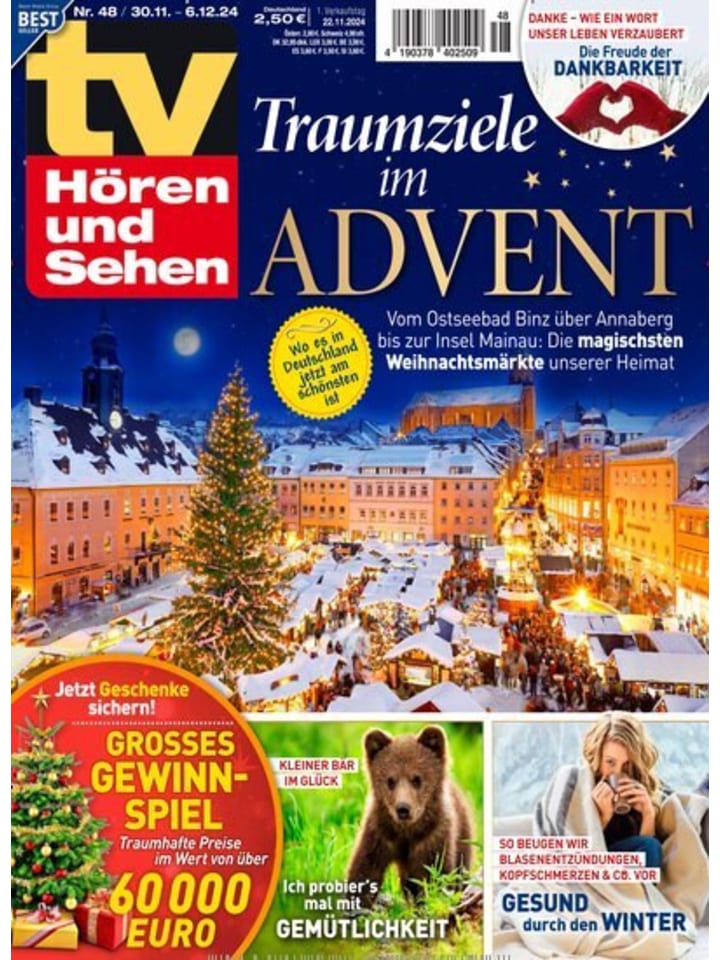 Hubert Burda Media 52 x TV HÖREN und SEHEN Zeitschrift (Gutschein für ein Jahres Abo) günstig kaufen onesize