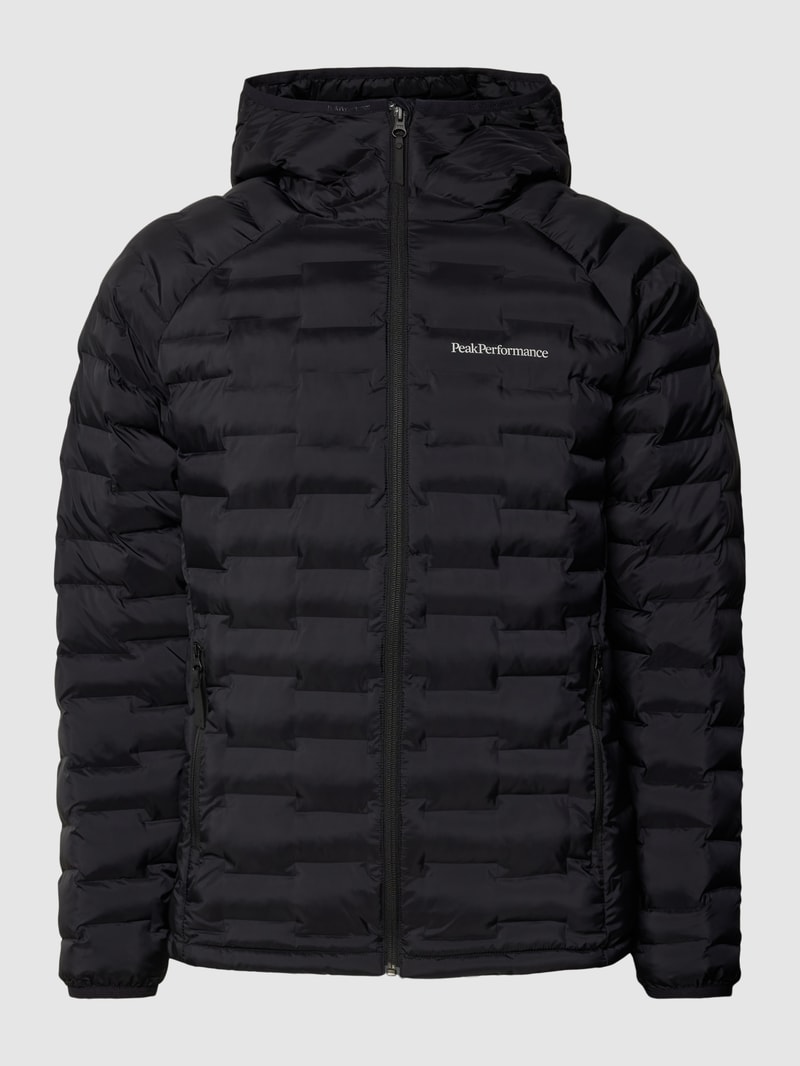 Steppjacke mit Reißverschlusstaschen Modell 'Argon' in schwarz
