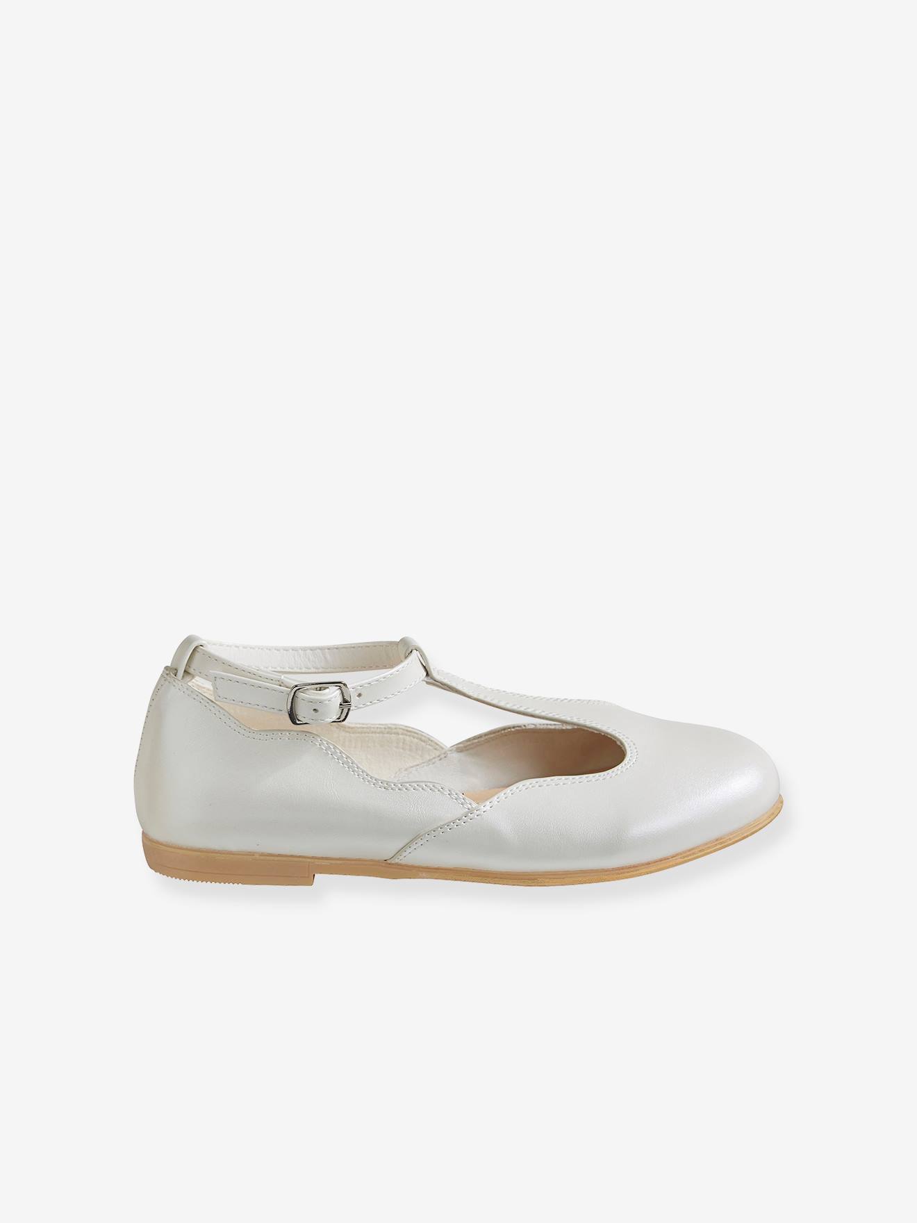 Ballerines salomés fille rose pâle