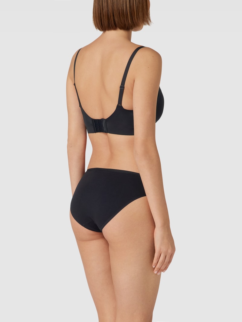 BH mit Label-Print Modell 'SMOOTH' in schwarz