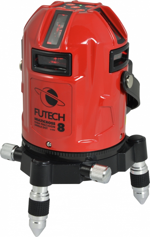 Futech 040.08 MC8 HPSD Červený krížový laser 8 čiar
