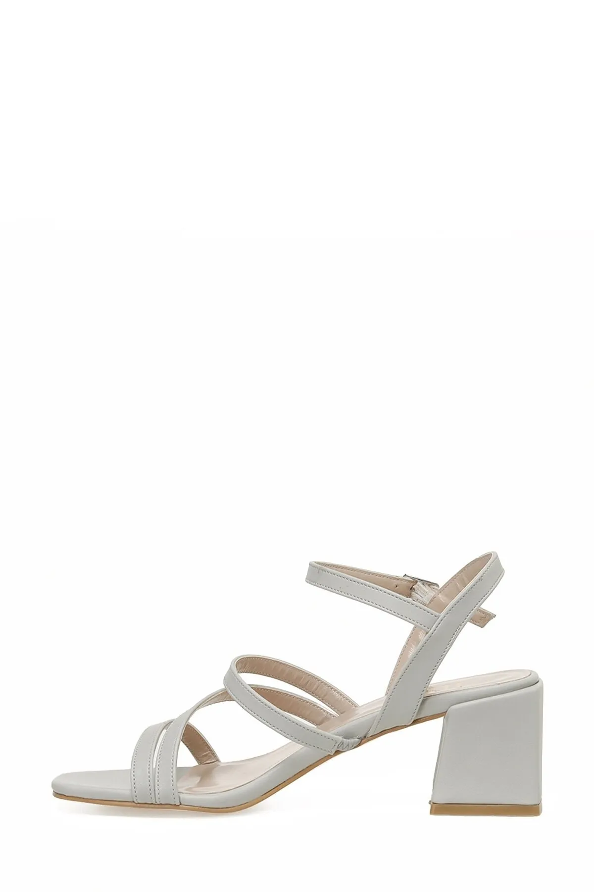 İnci  Leila 3fx Graue Damen-Sandalen mit Absatz