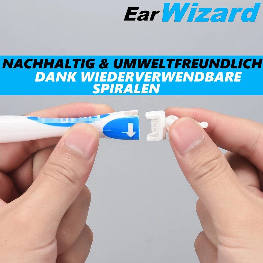 MAVURA Ohrenreiniger EarWizard Ohrenschmalz Entferner Ohren Reiniger Spirale, Ohrwachsentfernung Wattestäbchen Ersatz