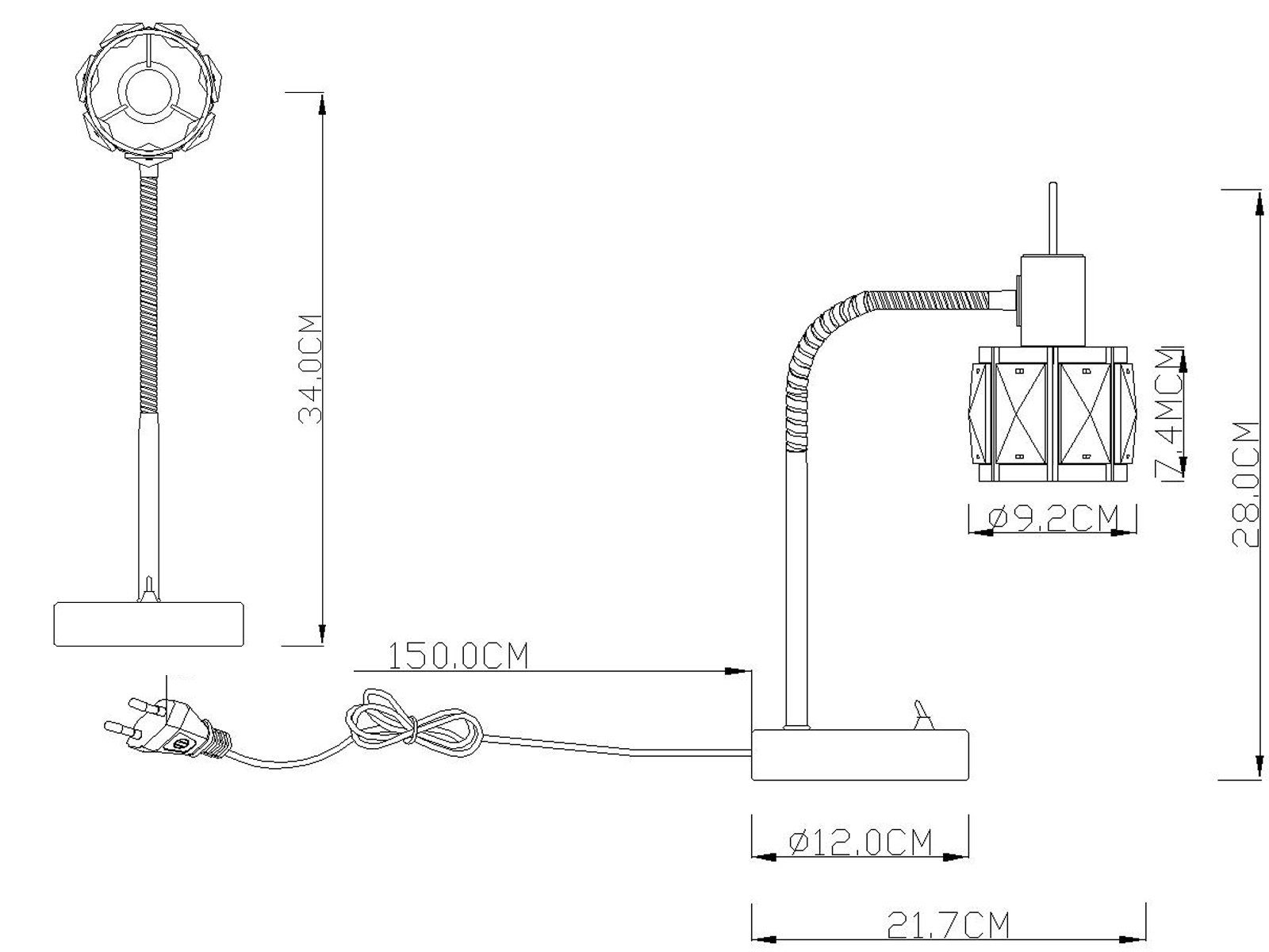 meineWunschleuchte LED Nachttischlampe, Dimmfunktion, LED wechselbar, warmweiß, dimmbar kleine Designer Kristall Lampenschirm Leselampe Silber H: 28cm